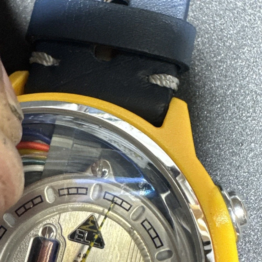 The Electricianz Cable Z White Band Discontinued Watch # ZZ-A1A/02-F100